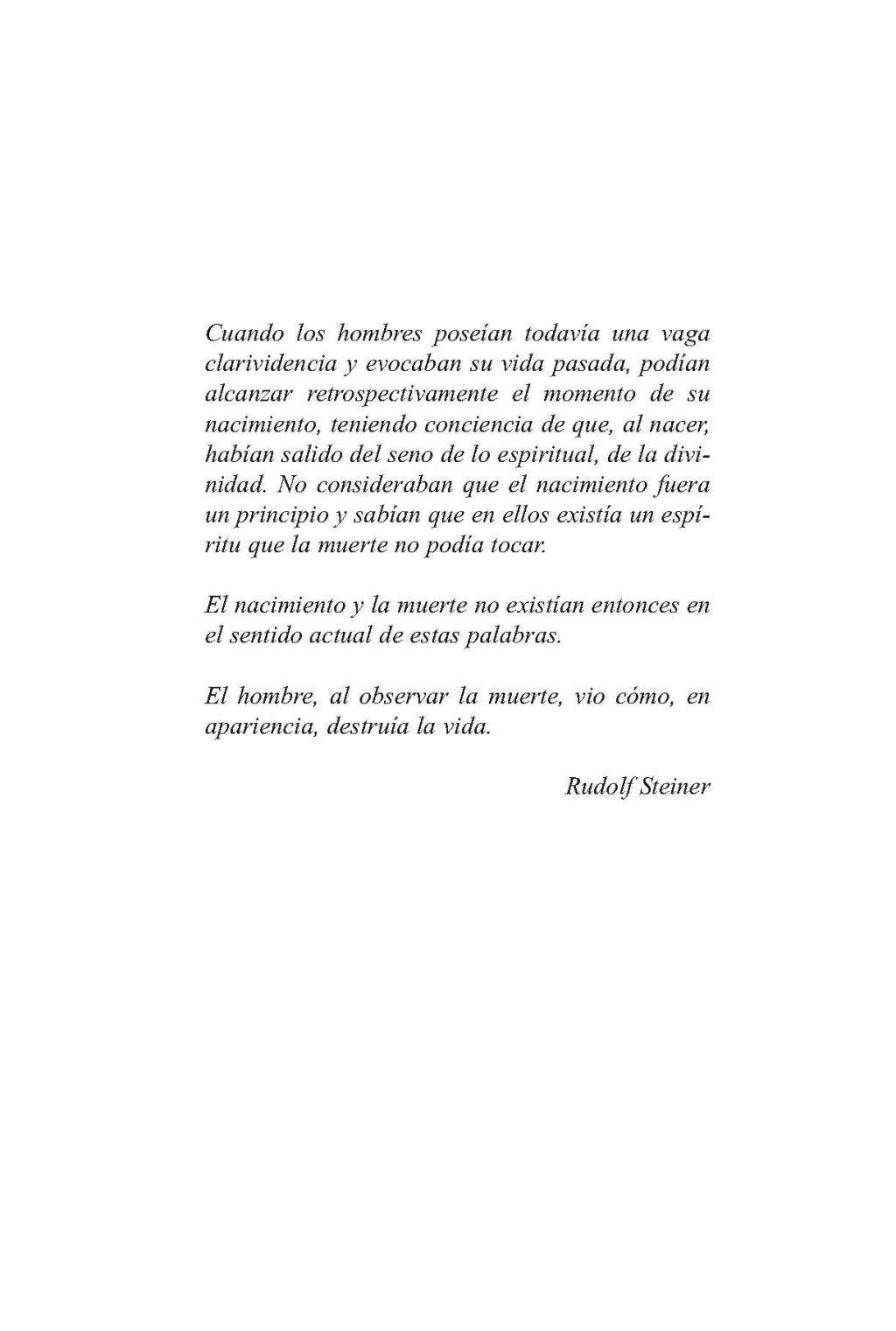 VIDA ENTRE LA MUERTE Y EL NUEVO NACIMIENTO